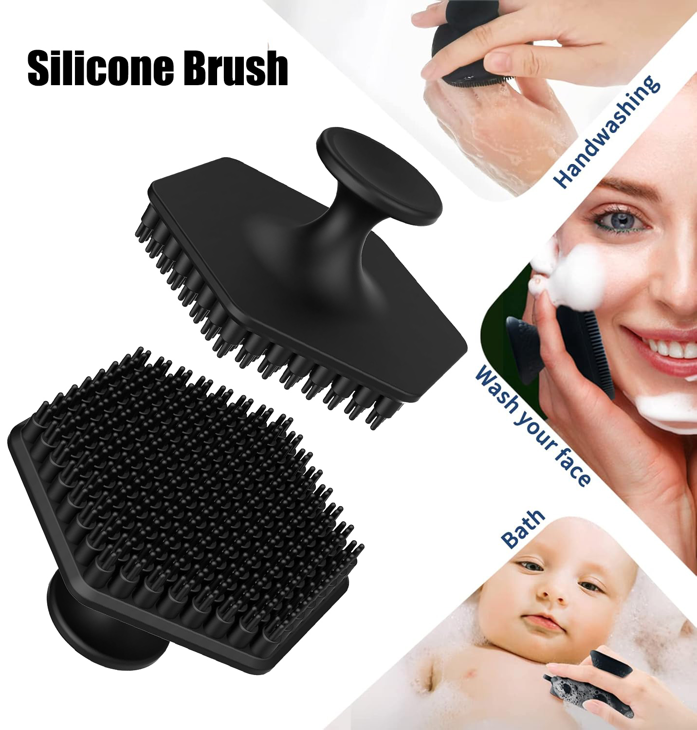 Electric Face Cleanser Brush - فرشاة تنظيف الوجه من السيليكون للرجال،