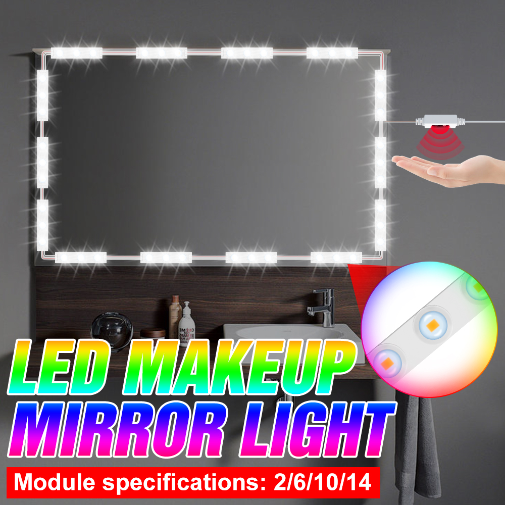 Beauty Makeup Desk - عكس الضوء خلع الملابس الجدول LED
