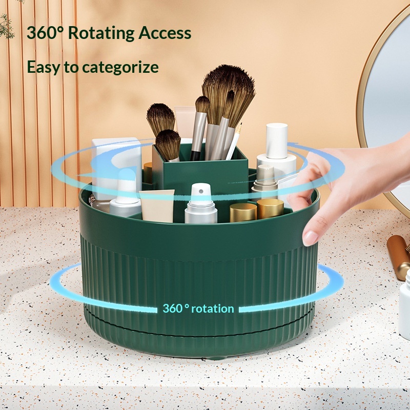 Beauty Makeup Desk - 360 ° حامل دوار لفرش المكياج