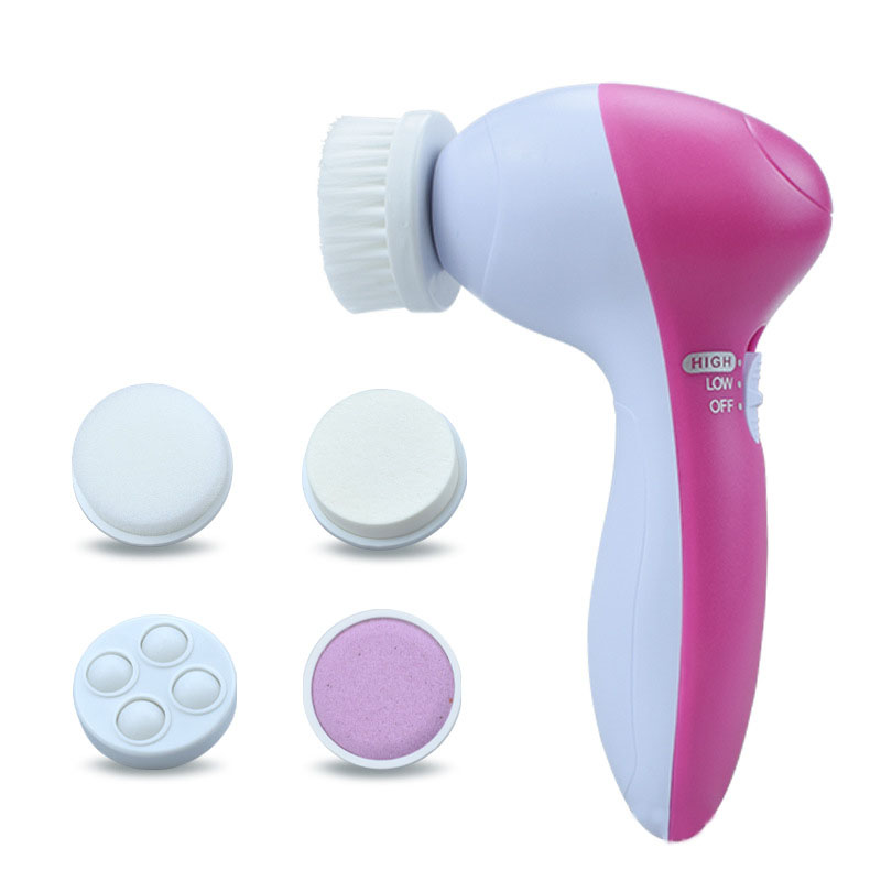 Electric Face Cleanser Brush - فرشاة تنظيف الوجه 5 في 1،