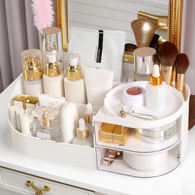 صندوق تخزين مستحضرات التجميل ك - مراجعة Beauty Makeup Desk وسعره