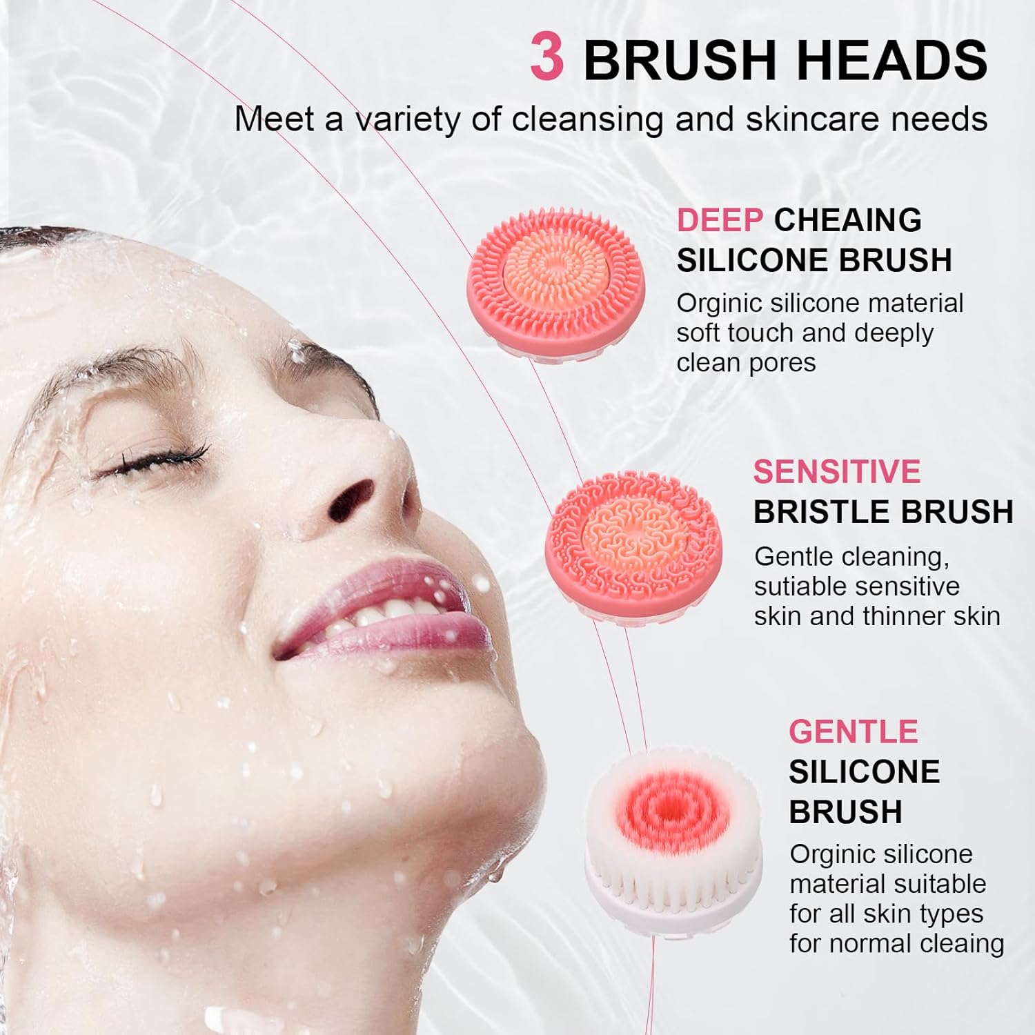 فرشاة تنظيف الوجه الكهربائية ب - مراجعة Electric Face Cleanser Brush وسعره