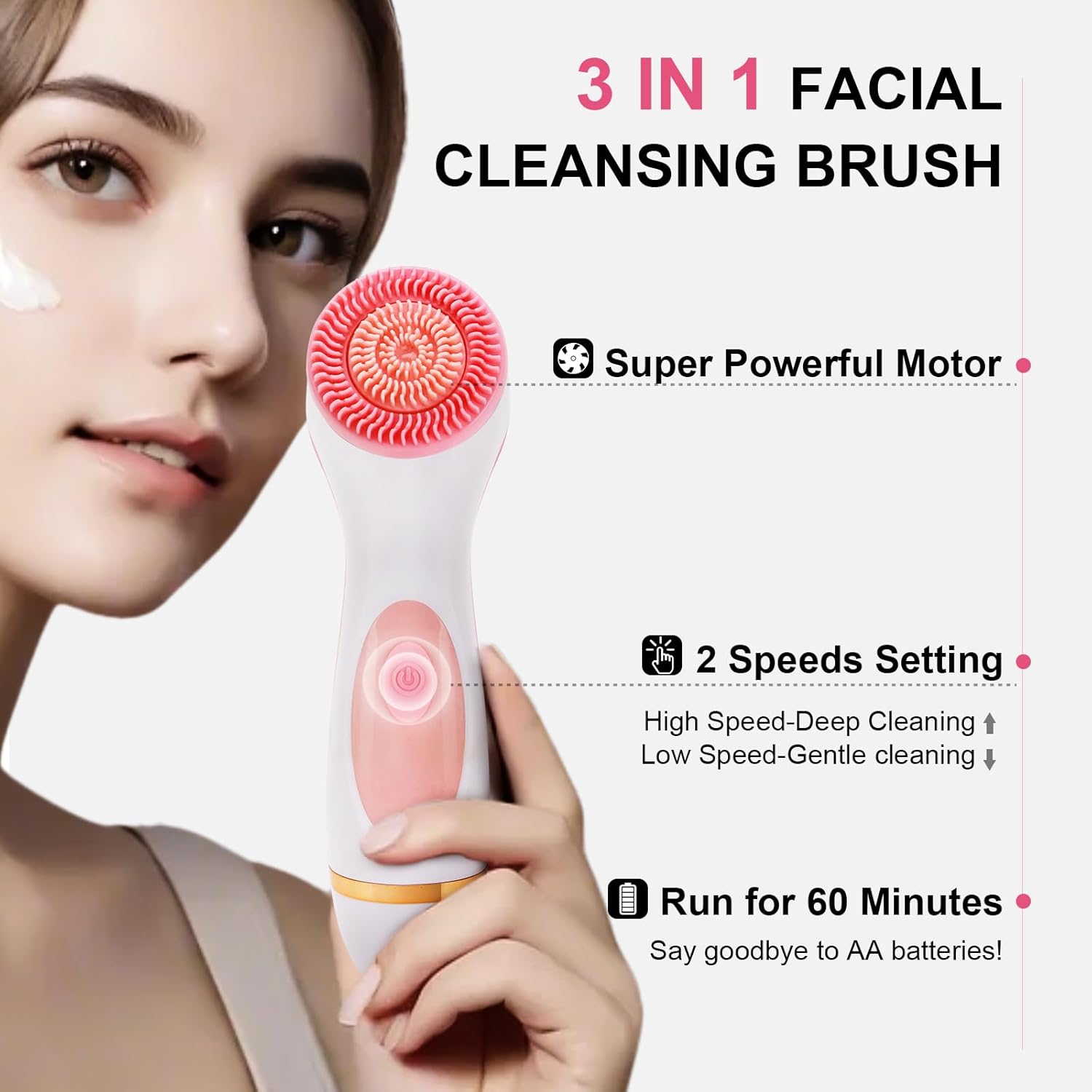 فرشاة تنظيف الوجه الكهربائية ب - مراجعة Electric Face Cleanser Brush وسعره