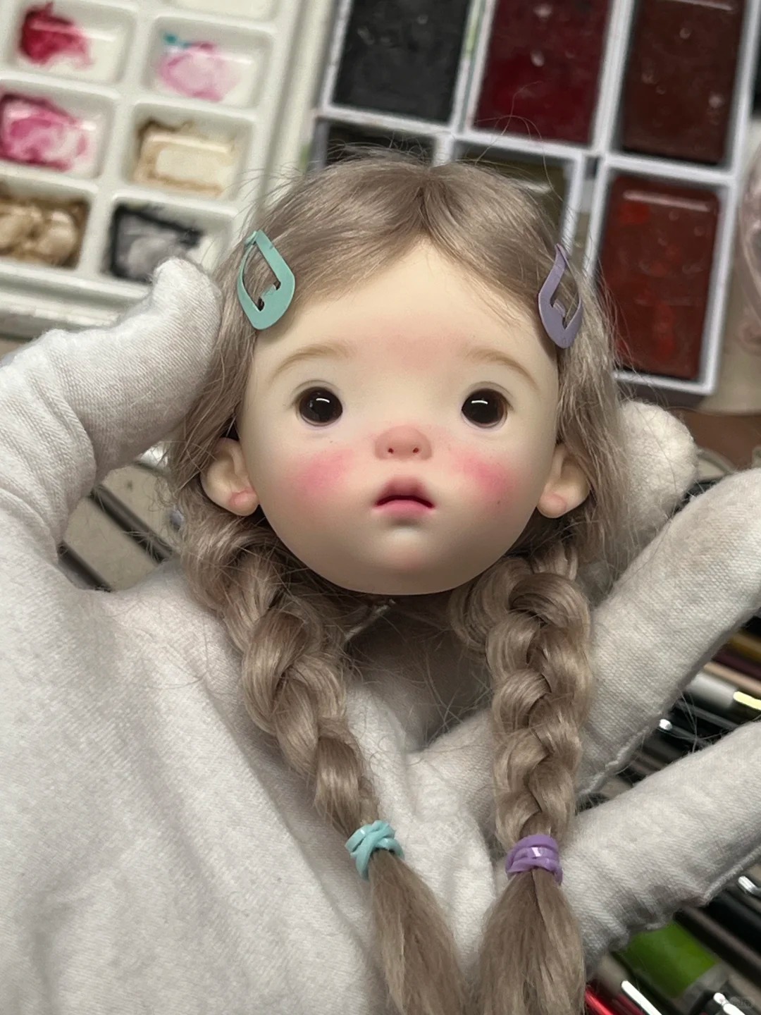 SD BJD دمية 1/6 Landoudou رئيس - مراجعة Just Beauty Makeup وسعره