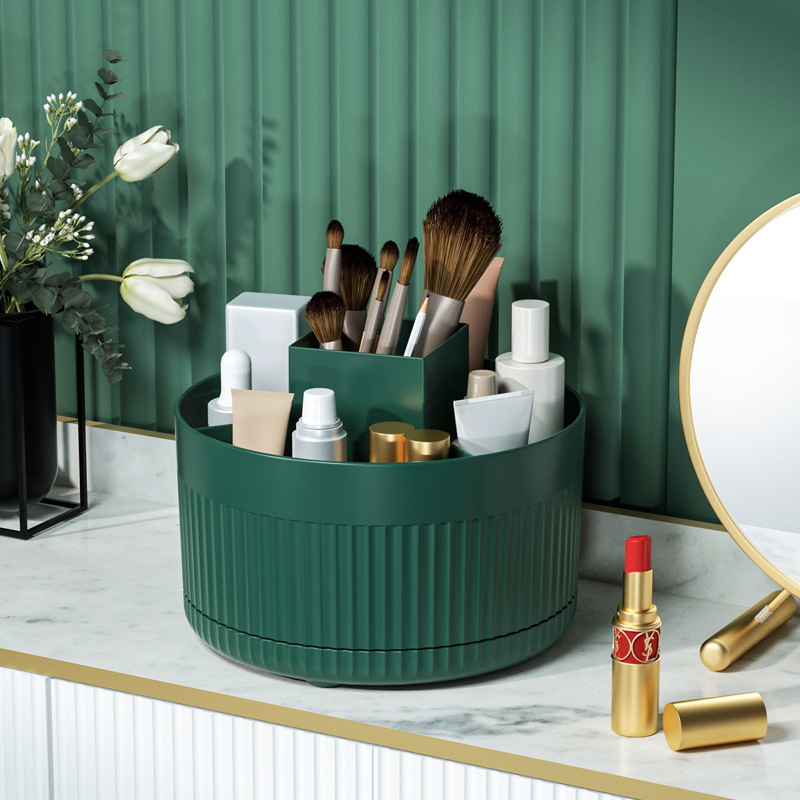 360 °   حامل دوار لفرش المكياج - مراجعة Beauty Makeup Desk وسعره