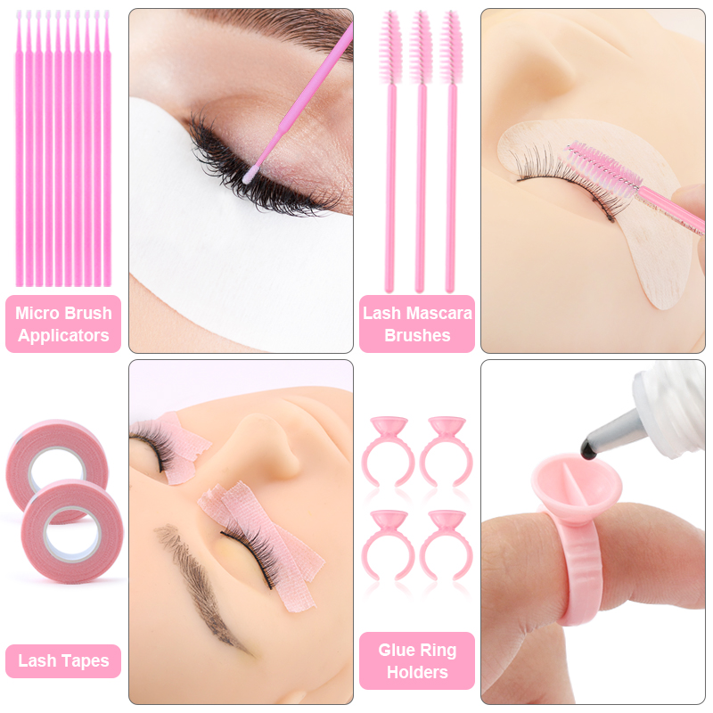 217 قطعة لاش تمديد عدة للمبتدئ - مراجعة Beauty Makeup Kit وسعره