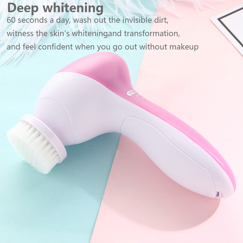 فرشاة تنظيف الوجه 5 في 1، جهاز - مراجعة Electric Face Cleanser Brush وسعره